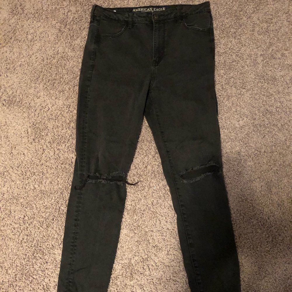 american eagle high waisted jeans